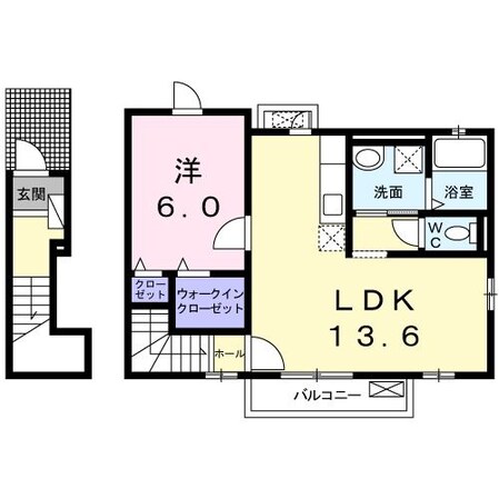 御着駅 徒歩33分 2階の物件間取画像